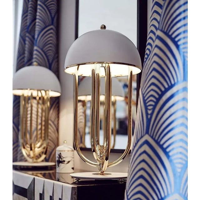 Metal Turner Table Lamp by Delightfull For Sale - Image 7 of 9