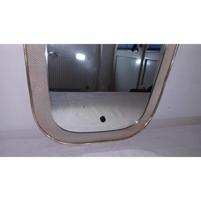 Mid-Century Mirror in the style of Mathieu Mategot, 1960s For Sale - Image 13 of 15