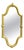 Long Shaped Oval Brass Wall Mirror with Acanthus Leaves, 1960 For Sale