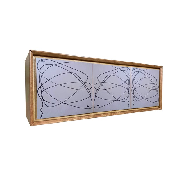 "Artistica Nove" Sideboard 2026 by Meccani Studio for Meccani Design. A beautiful suspended sideboard in oak with cherry...