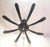 Mid-Century Modern Murano Glass Nero Infinito Ceiling Light by Seguso For Sale - Image 3 of 12