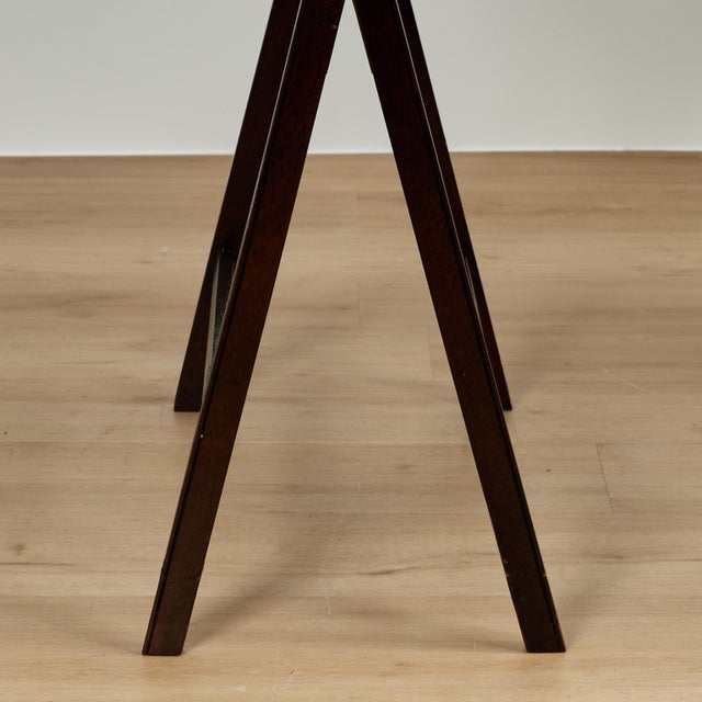 Antique British Colonial Campaign Sawhorse Desk For Sale - Image 12 of 14