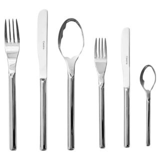 Two Faces of the Moon Cutlery Set by Afra & Tobia Scarpa for Cassina, Set of 24 For Sale