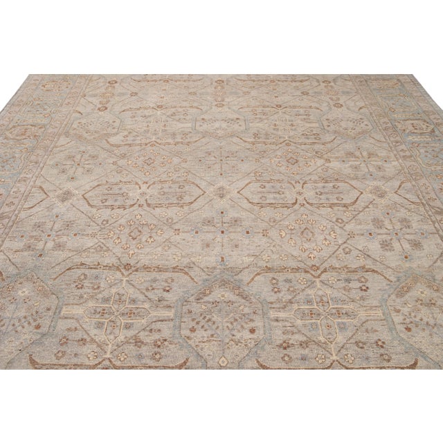 21st Century Contemporary Indian Wool Rug For Sale - Image 9 of 13