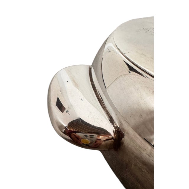 Metal St. James Brazilian Modernist Silver Plate Serving Dish (C. 1980s) For Sale - Image 7 of 15