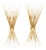 Vintage French 1970s Three-Light Sunray Sconces - a Pair For Sale