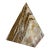 Large 7” Banded Calcite Stone Pyramid Display Object Feng Shui For Sale