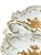 Vintage French Porcelain Shell Form Serving Dish With Gold Rose Decoration For Sale - Image 10 of 11
