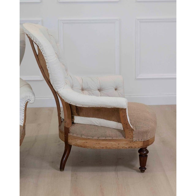 Pair of 20th Century French Chairs, Ready to Upholster For Sale - Image 9 of 13