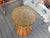 McGuire 1960s Large Round Rattan Bamboo Dining Table With Glass Top For Sale In West Palm - Image 6 of 8