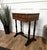 Gold Antique Italian Burl Wood Carved Legs Sewing Side Table, 1890s For Sale - Image 8 of 10