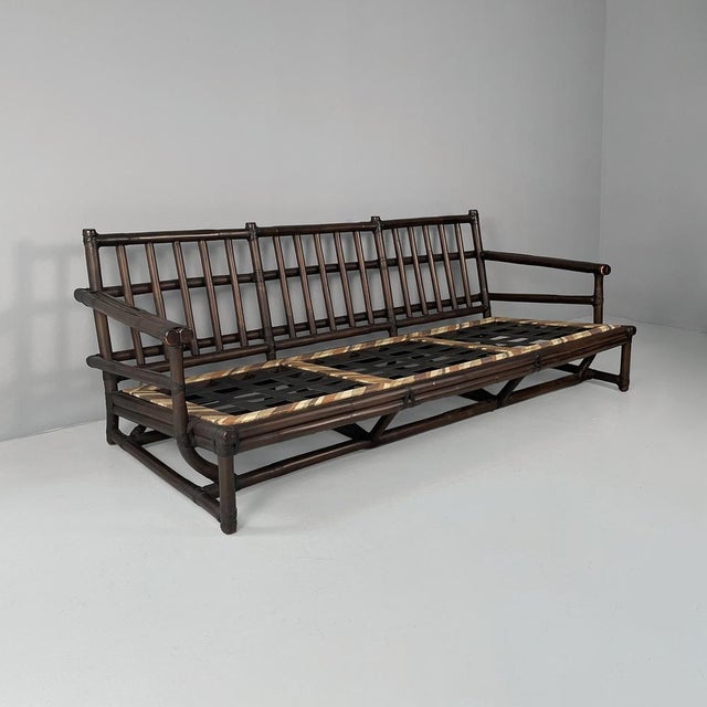 American Modern Sofa by Lyda Levi for McGuire Company, 1970s For Sale - Image 6 of 15