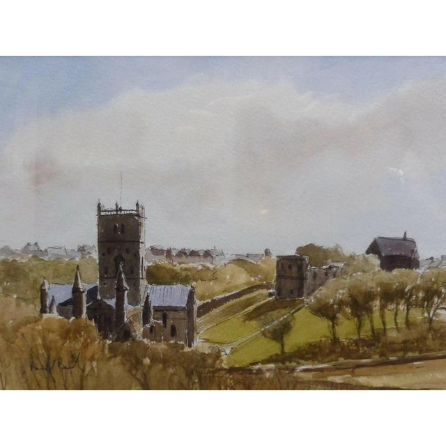 Ronald Birch, St Davids Cathedral, Wales, 1970s, Watercolour and Ink, Framed For Sale - Image 13 of 14