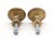 Vintage Classic cabinet or drawer knobs made of patina brass with a round shape. Mounting screws are included. Good...