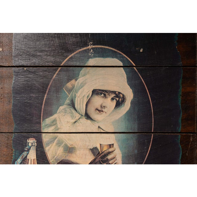 Mid 20th Century Vintage Pabst Blue Ribbon Advertising Panel For Sale - Image 5 of 8