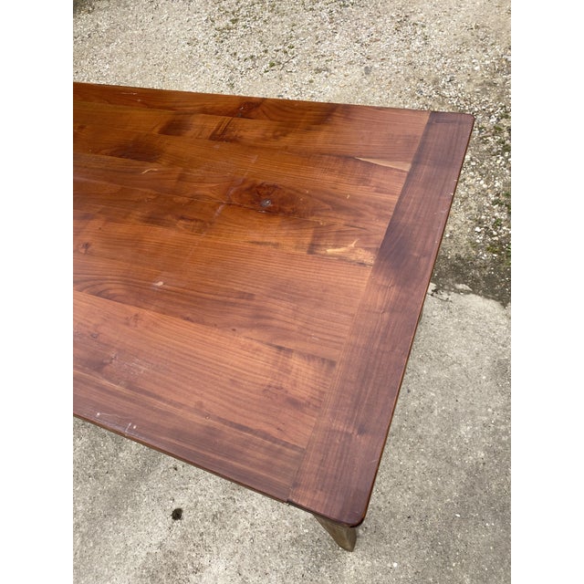 Farmhouse Dining Table in Wood with Drawer, 1930s For Sale - Image 12 of 18