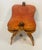 Shabby Chic Antique Moroccan Camel Saddle Leather Footstool With Bronze Bell For Sale - Image 3 of 5