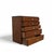 Wood Vintage Mid-Century Walnut Six-Drawer Chest With Brass Pulls For Sale - Image 7 of 18