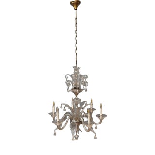 Venetian 2-Tier Chandelier with 9 Bulbs For Sale