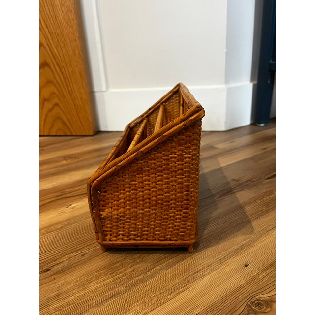 Vintage Bamboo Desk Organizer For Sale In New York - Image 6 of 8