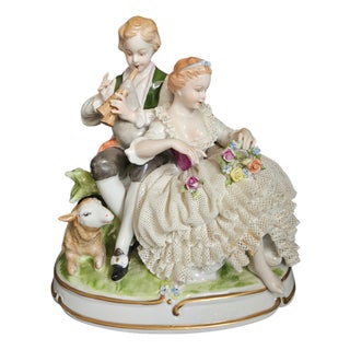 Enamelled Sculpture of Children, 1890s-1910s For Sale