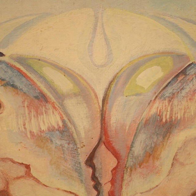 Alain Cadoret, Surrealist Composition, 1975, Oil on Canvas For Sale - Image 7 of 16