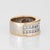 Modern 80s Vintage 1.25ct Diamond Cigar Band 14k Yellow Gold Sz 7 Ring Mixed Cuts For Sale - Image 3 of 7