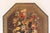 French Restauration Period 1820s Framed Octagonal Painting Depicting a Bouquet For Sale - Image 4 of 5
