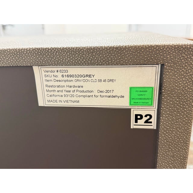 Restoration Hardware Graydon Shagreen Sideboard For Sale - Image 12 of 12