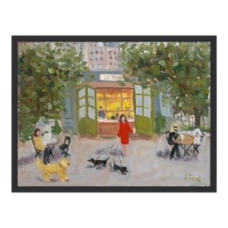 Bryant Park by Alice Ford in Black Frame, Small Art Print For Sale