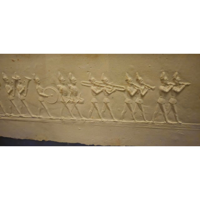 Mid-Century Modern Signed William Haendel Cast Paper Relief Sculpture Art, 1981 For Sale - Image 3 of 17