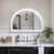 White George Arched Mirror White For Sale - Image 8 of 9