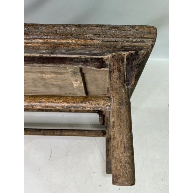 19th Century Primitive Chinese Square Coffee Table For Sale - Image 9 of 12