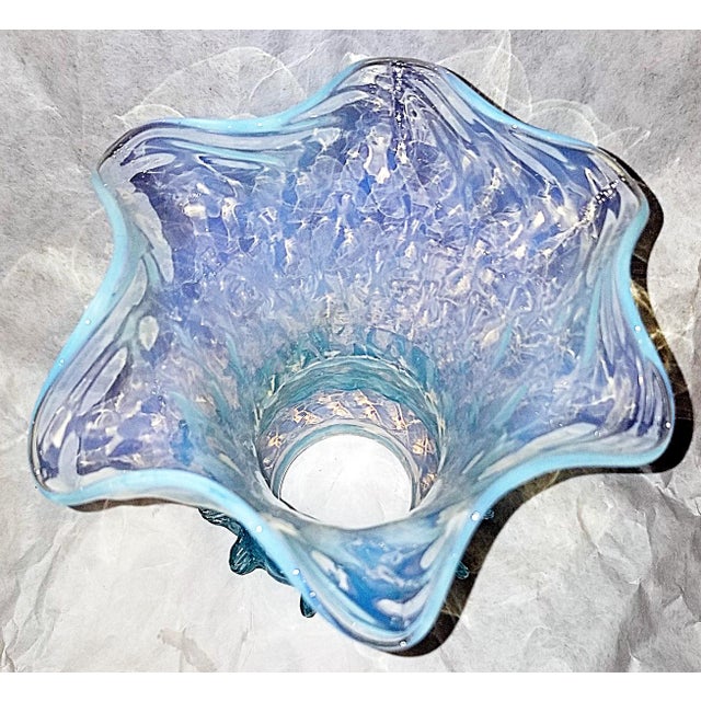 1900 Blown Glass Lamp Shade For Sale In West Palm - Image 6 of 9