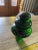 A large and beautiful 3-tiered emerald green glass stopper. In addition to finding it's place inside a decanter, this has...