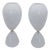 White Hourglass Table Lamps, 1970s, Set of 2 For Sale