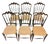 Cherrywood Chiavarine Chairs attributed to Giuseppe Gaetano Descalzi, 1920s, Set of 6 For Sale