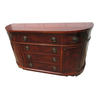 1940s Bernhardt Sideboard Buffet Mahogany Vintage Designer For Sale