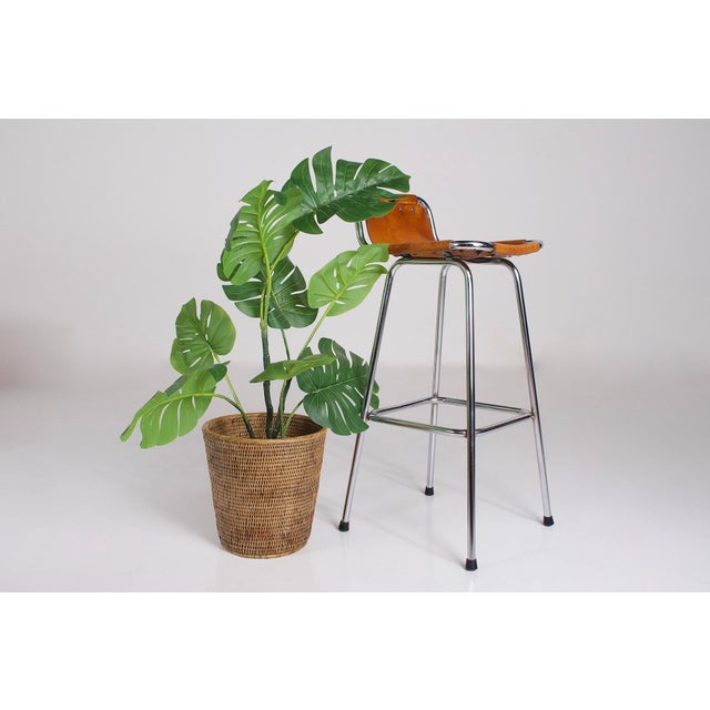 Vintage Leather Bar Stool, 1970s For Sale - Image 11 of 14