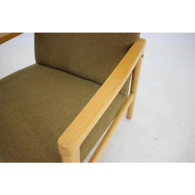 Set of Beech Armchairs, Czechoslovakia 1960s For Sale - Image 8 of 10