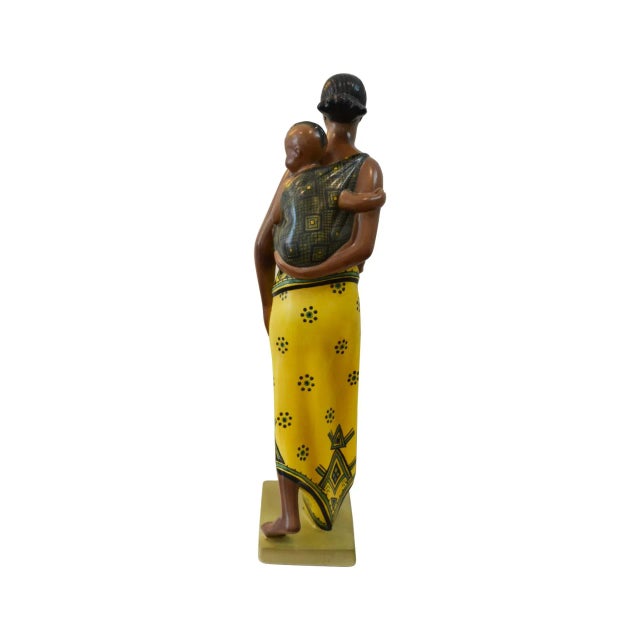 1930s Maternity Abyssinian Ceramics by Abele Jacopi for Lenci, 1930s For Sale - Image 5 of 9