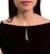 Traditional Diamond Necklace 18 Karat Gold Tassel Pendant Women Certified For Sale - Image 3 of 8
