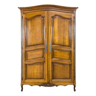 Brown Oak Dressing Cabinet For Sale