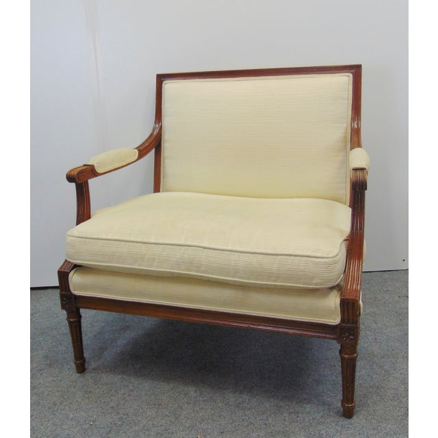 Early 20th Century Louis XVI Fruitwood Lounge Chair Chairish