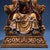 Chinese Antique Chinese Gilt Bronze Dragon King Statue With Polychrome Paint For Sale - Image 3 of 10