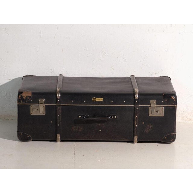 Vintage Travel Trunk in Vulcanised Fibre from Wico, Germany, 1930 For Sale - Image 8 of 13