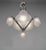 Silver French Art Deco Chandelier by Petitot & Muller Freres 1930 France For Sale - Image 8 of 12