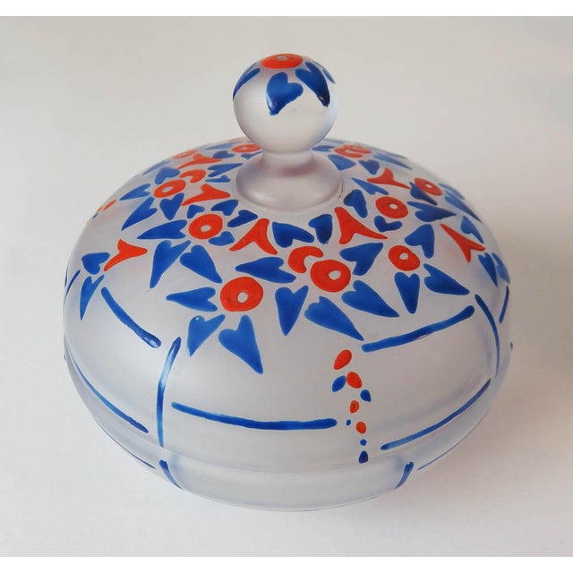 Art Deco Glass Toiletry Set, 1920s, Set of 6 For Sale - Image 9 of 13