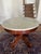 Antique 36" Marble Top Mahogany Center Table For Sale - Image 4 of 12