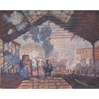 The Races, 1920s, Oil Painting For Sale